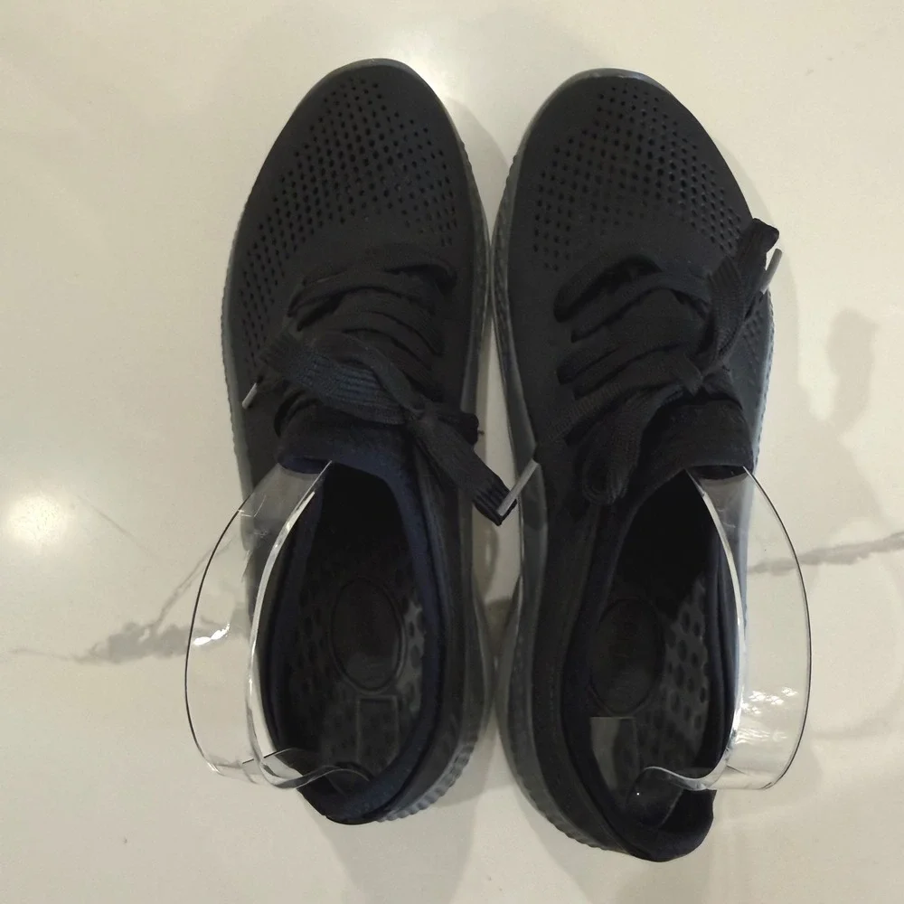 Crocs LiteRide 360 Pacer‎ Black & Slate Gray Womens Size 9 Sneakers 206705 Shoes